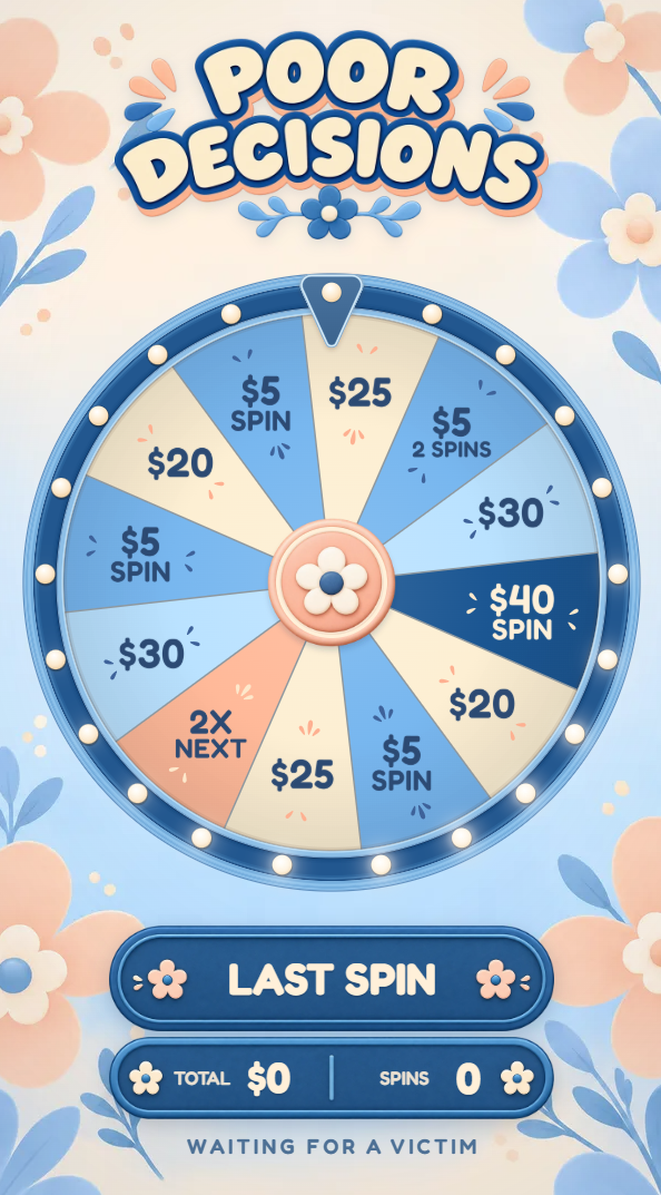 POOR DECISIONS wheel preview